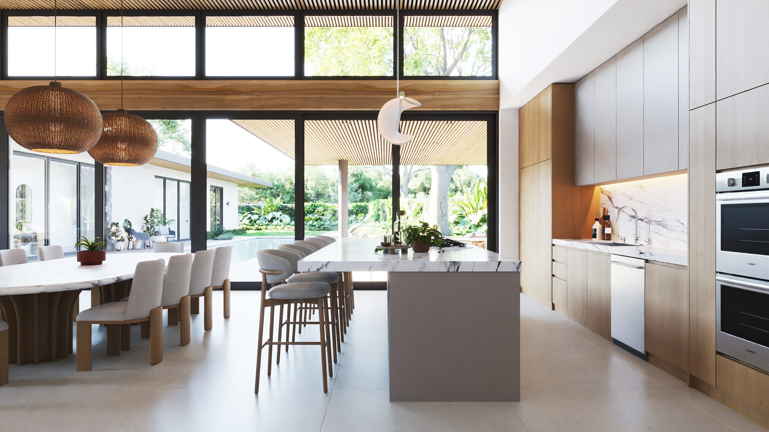 COR23-10 Coralis 23 modern tropical residence in Hacienda Pinilla – architectural rendering 10