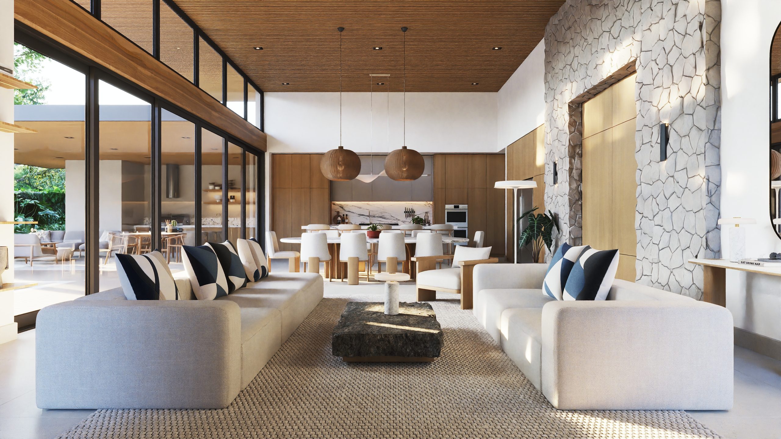 COR23-15 Coralis 23 modern tropical residence in Hacienda Pinilla – architectural rendering 15