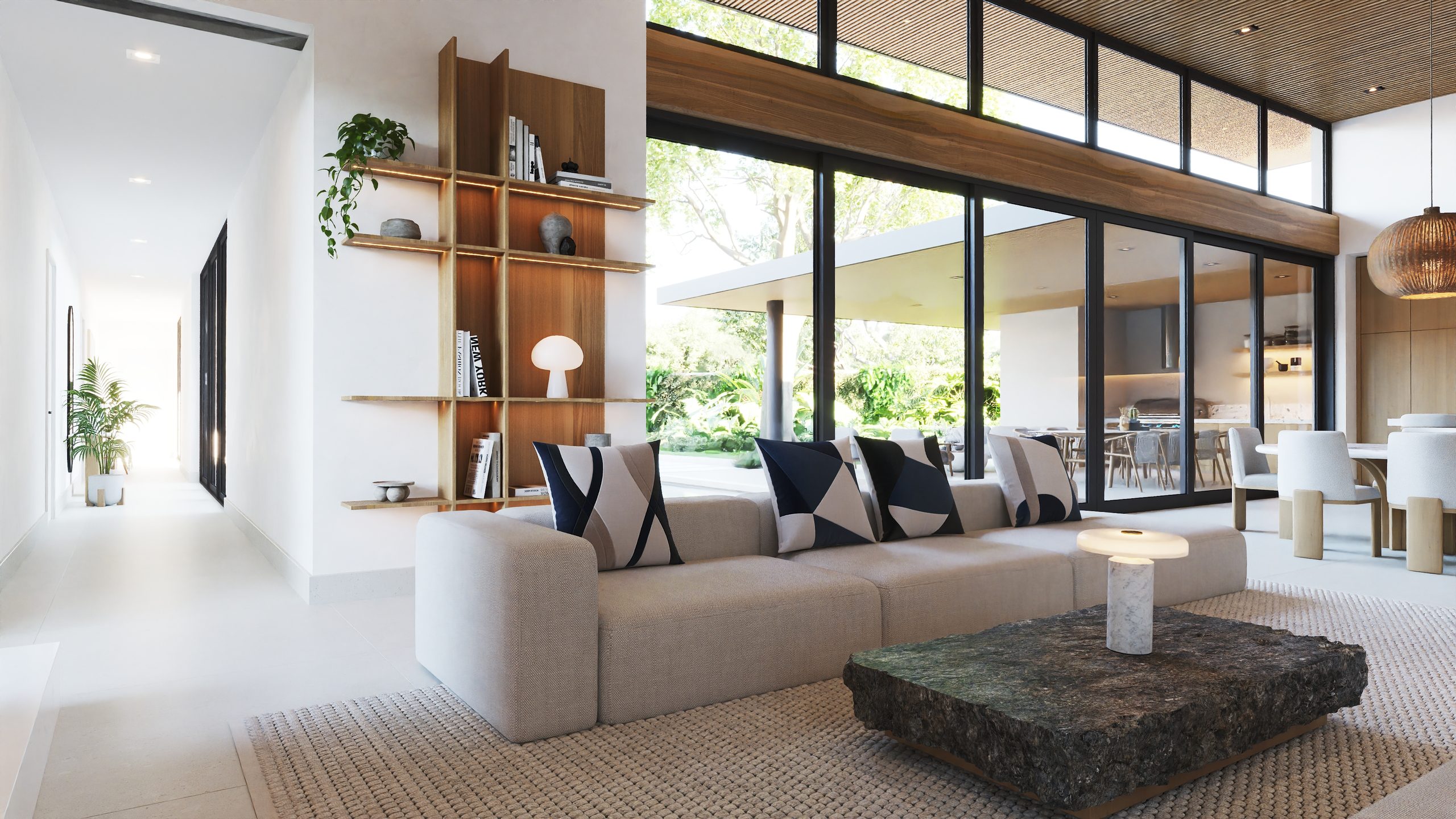 COR23-16 Coralis 23 modern tropical residence in Hacienda Pinilla – architectural rendering 16