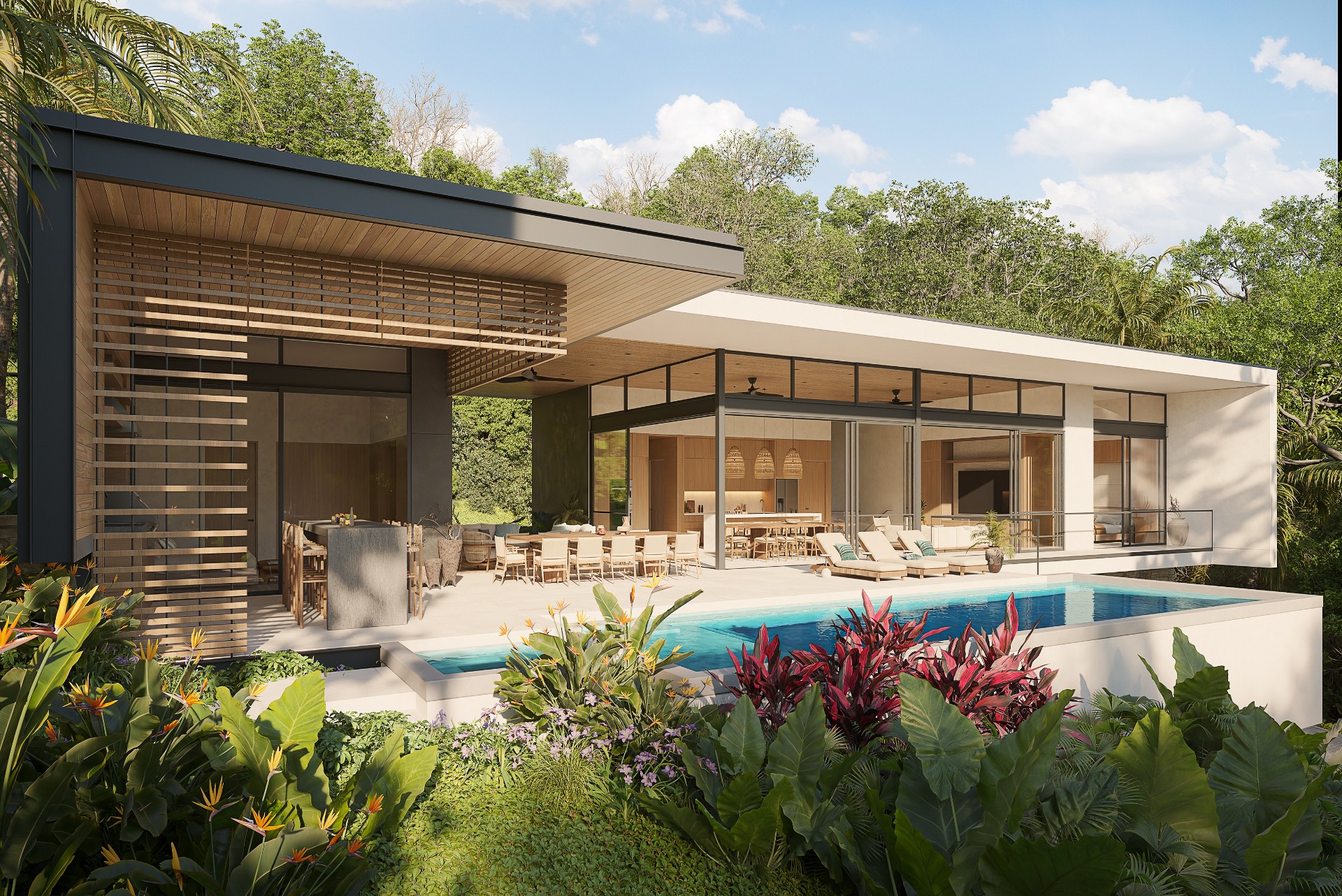 Casa Sauco 1 – 2 Casa Sauco 1 in Reserva Conchal, Guanacaste – rendering 2